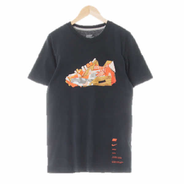 나이키 페일블랙 프린팅 면 심볼슈즈로고반팔티