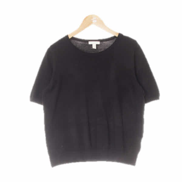 h&m 블랙 베이직반팔시보리니트