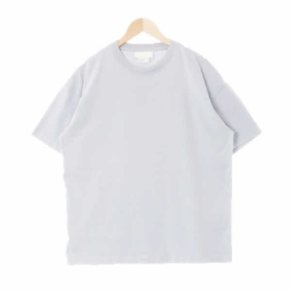 h&m 샴브레이블루 면 워싱루즈크루넥반팔티