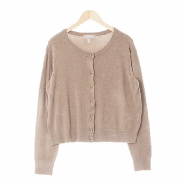 h&m 모카브라운 라운드베이직가디건