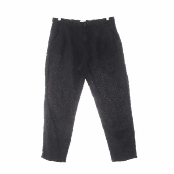 h&m 블랙 린넨혼방 스몰카브라팬츠