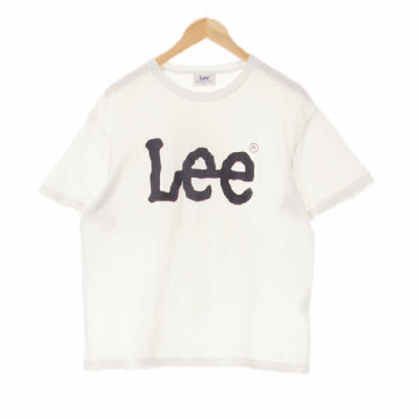 Lee 화이트 프린팅 면 빅로고반팔티