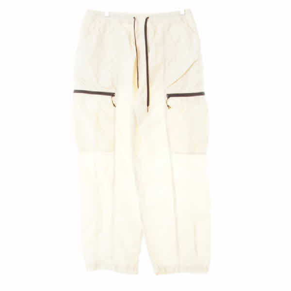 moif functional uniform 에그노그아이보리 스티치라인바스락워크팬츠 