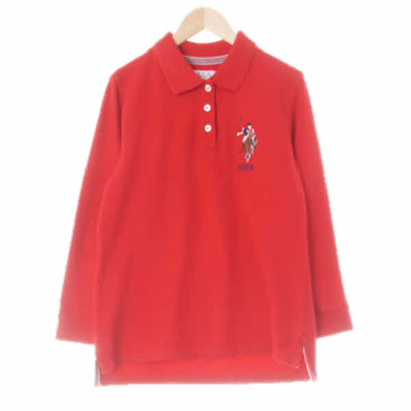 USpa 스칼렛레드 면 빅멀티로고7부카라티