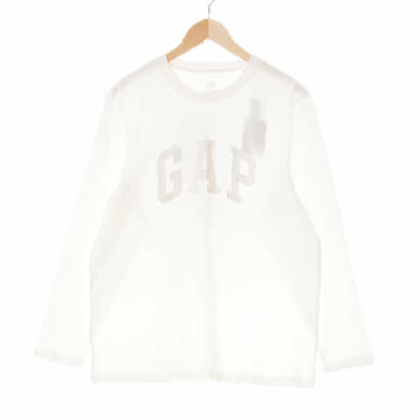gap 화이트 면 톤온톤빅로고티