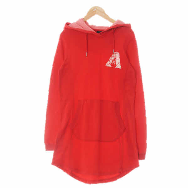 MLB 레드 면 a슬림후드미니원피스