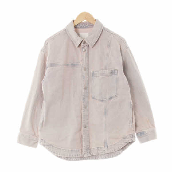 h&m 핑크 데님 워싱디파인포켓재킷