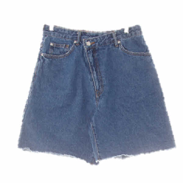 h&m 블루 데님 사선지퍼하프진 