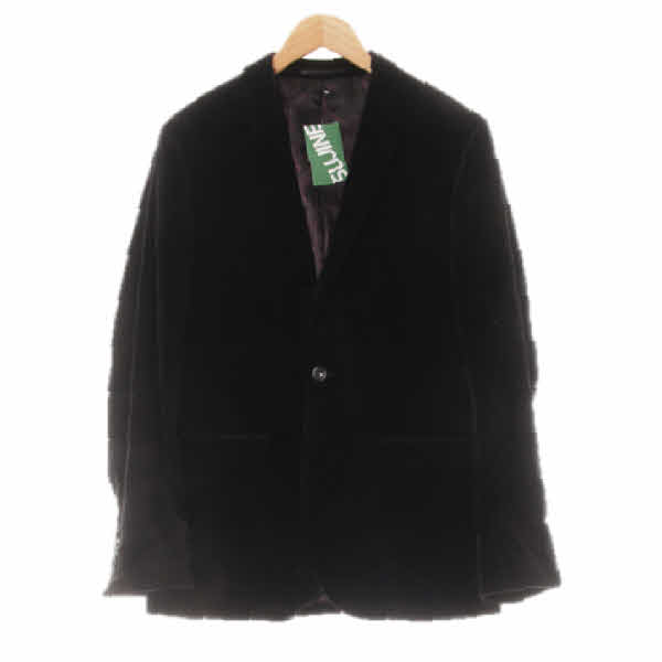h&m 블랙 면 벨벳싱글버튼블레이저