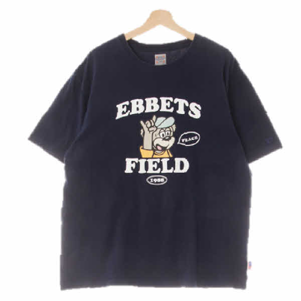 ebbetsfield 네이비 면 피스반팔티