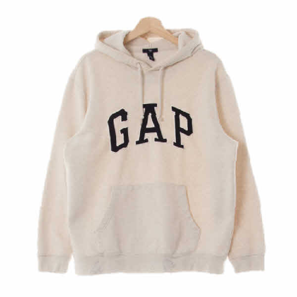 gap 오트밀 면혼방 빅아치로고스웨트후드티