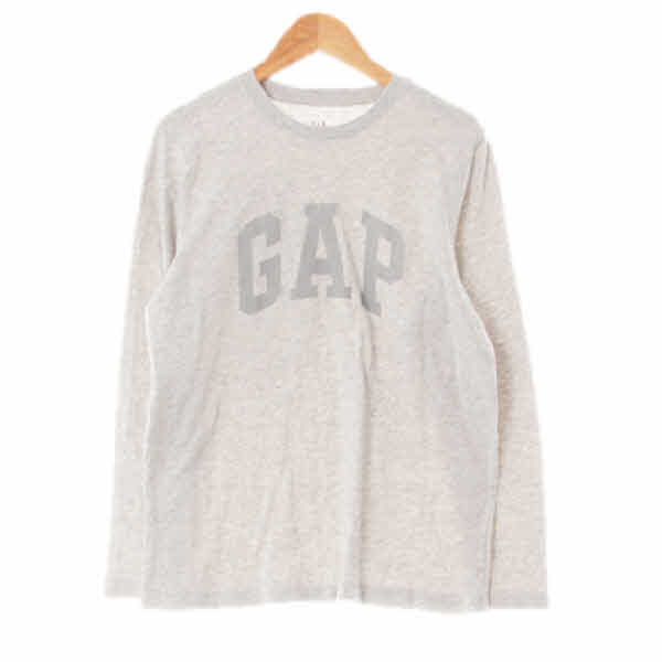 gap 멜란지그레이 면 톤온톤빅로고긴팔티