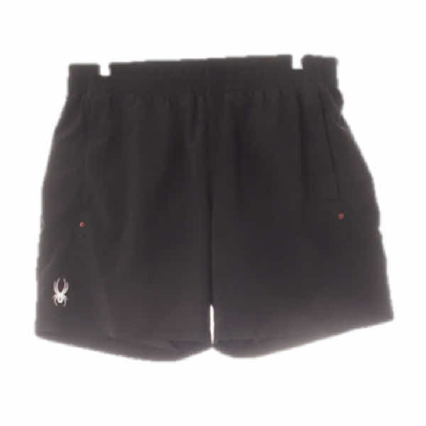 스파이더 블랙 프린팅 백레터링로고스포츠반바지