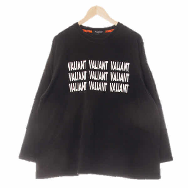 valiant 블랙 레터링패턴 면 루즈핏7부티