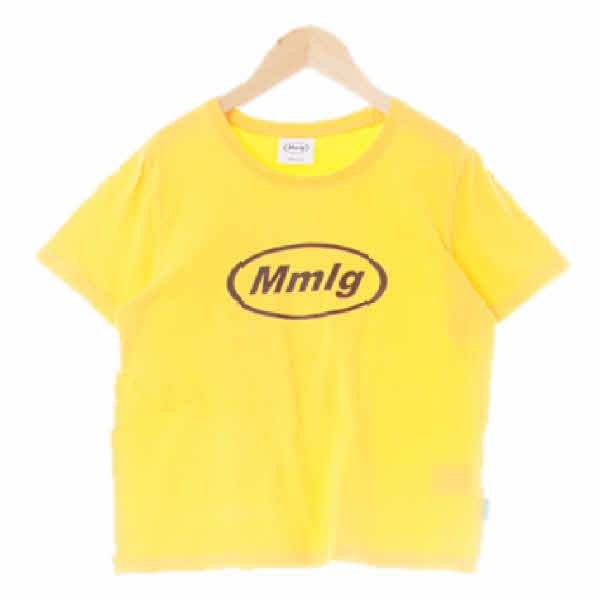 mmlg 브라이트옐로우 면 빅로고반팔티