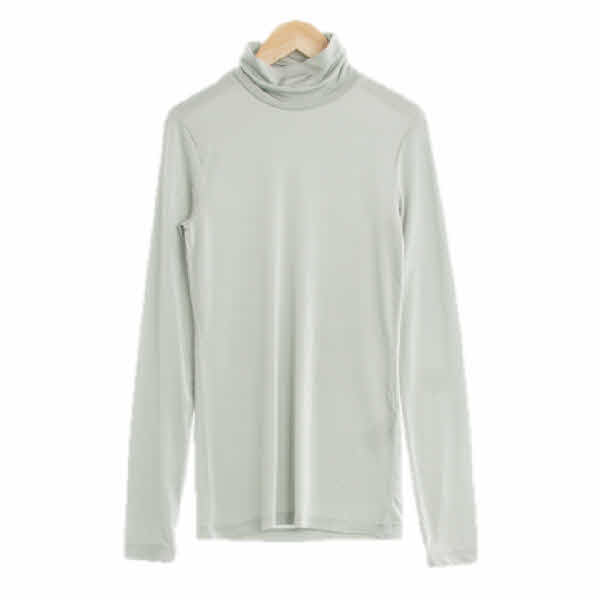 h&m 에메랄드그린 터틀넥긴팔티