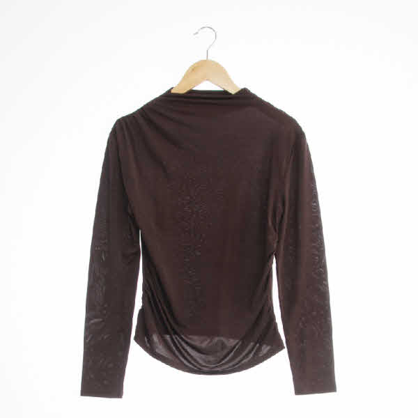 h&m 브라운 스트레치긴팔셔링티셔츠