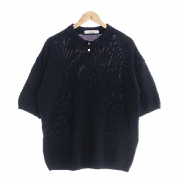 knitted 네이비 카라반팔니트