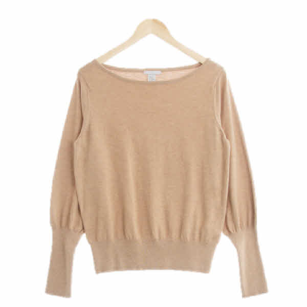 h&m 베이지 보트넥긴팔니트