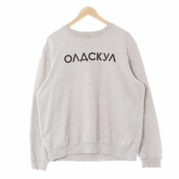 bershka 멜란지그레이 프린팅 면혼방 레터링라이트맨투맨