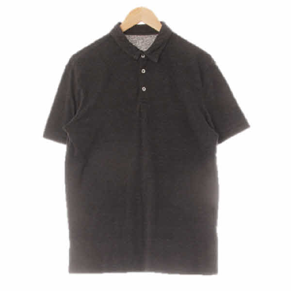 h&m 블랙다크멜란지그레이 스트라이프 면혼방 폴로반팔티