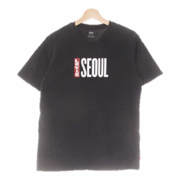 리바이스 블랙 면 서울레귤러핏반팔티