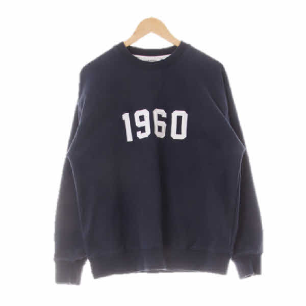 유니폼브릿지 네이비 면 1960패치스웨트셔츠