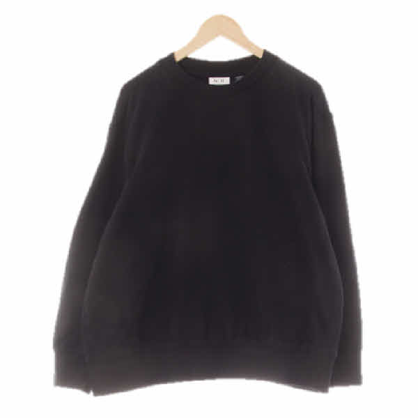 h&m 블랙 면 에센셜크루넥베이직맨투맨