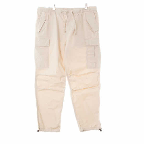 h&m 베이지 면혼방 카고릴렉스팬츠