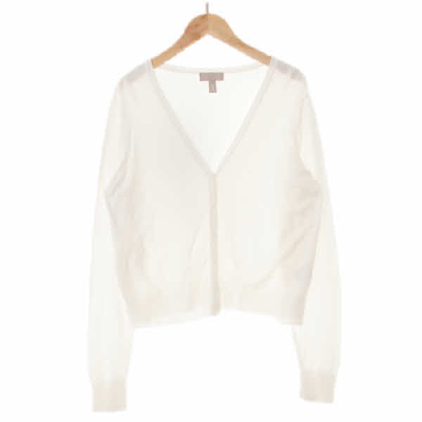 h&m 화이트 브이넥베이직가디건