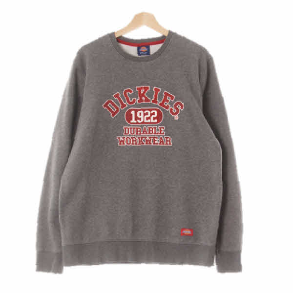 디키즈 다크멜란지그레이 프린팅 면혼방 1922빅로고맨투맨