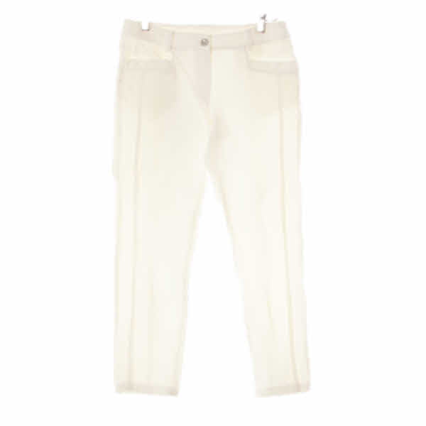 와이드앵글 아이보리 크롭골프스키니팬츠