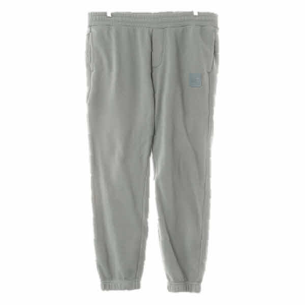h&m 데저트세이지그린 면혼방 스웨트실리콘패치조거팬츠