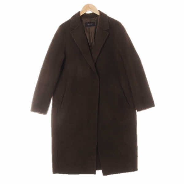 온앤온 카키 울혼방 핸드메이드루즈롱코트