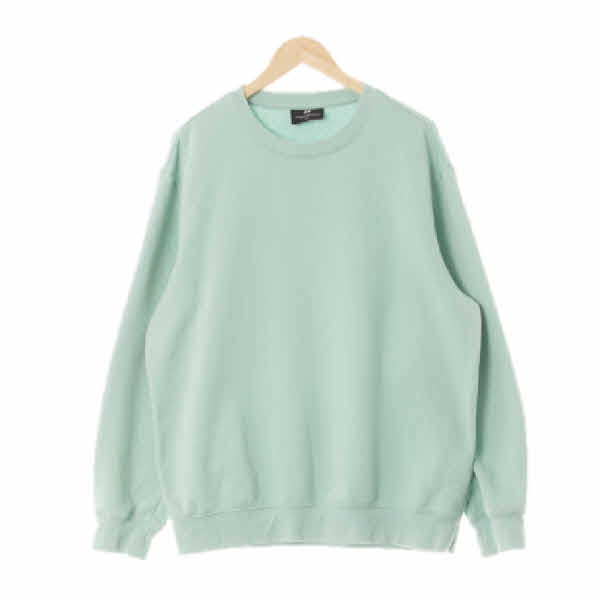 h&m 제이드그린 면혼방 크루넥스웨트셔츠