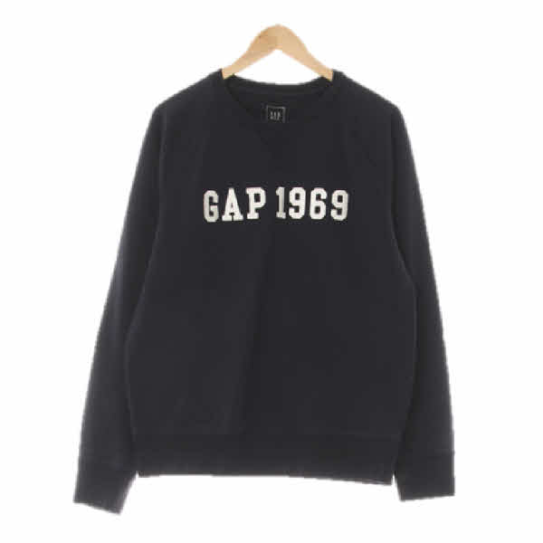 gap 네이비 면 라글란스티치1969로고맨투맨