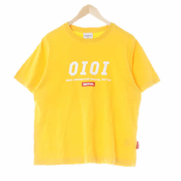 oioi 옐로우 면 로고반팔티