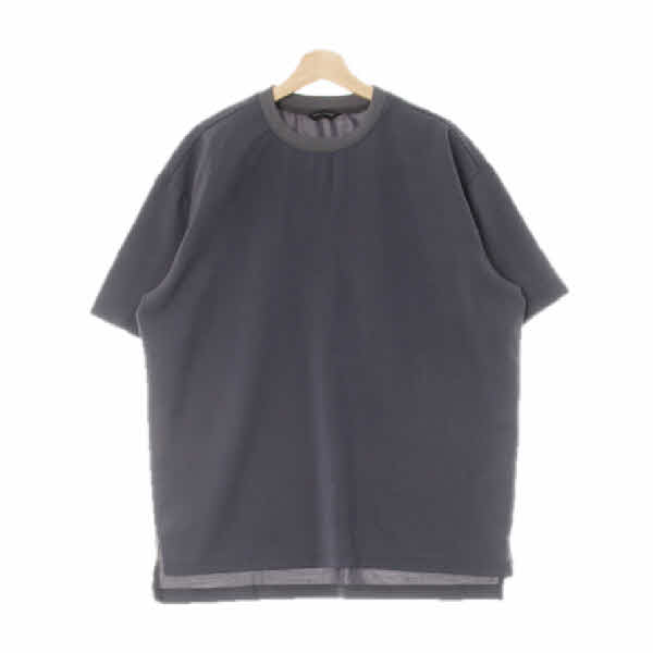 theknitcompany 다크그레이 오버사이즈저지슬릿반팔티