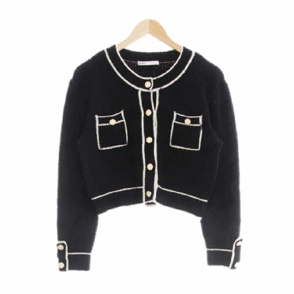 mixxo 블랙 포켓니트가디건