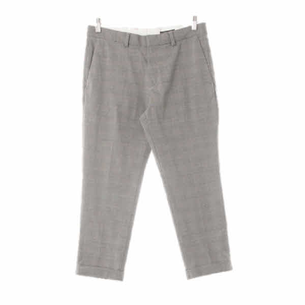 h&m 블랙 하운드체크 카브라슬림슬랙스팬츠