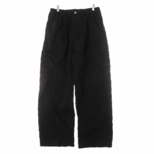 Drawfit 블랙 면혼방 핀턱릴렉스팬츠 