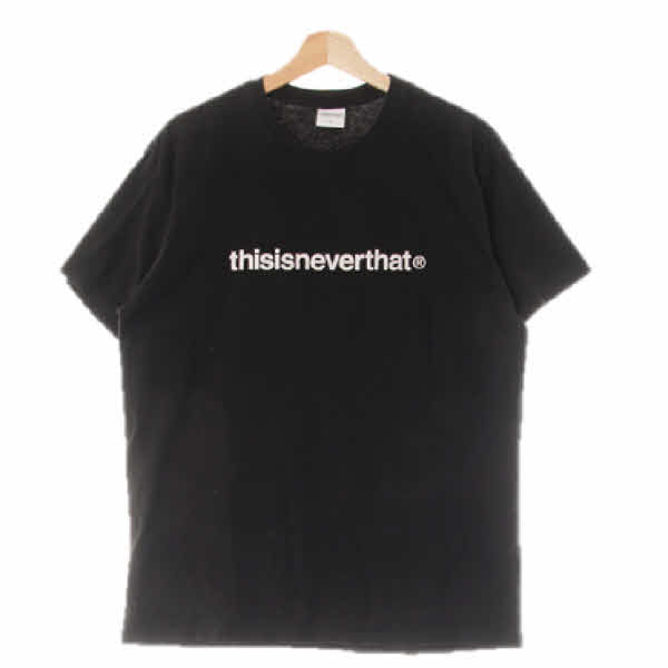 thisisneverthat 블랙 프린팅 면 라운드반팔티 