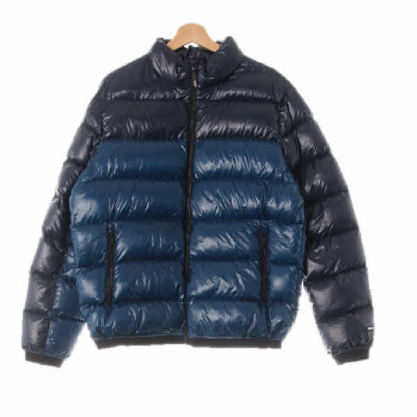dkny 블루사파이어네이비 덕다운 글로시배색패딩 