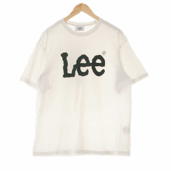Lee 화이트 프린팅 면 라운드빅로고반팔티 