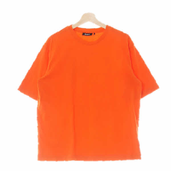dkny 다크오렌지 면 밑단자수라운드넥반팔티셔츠 