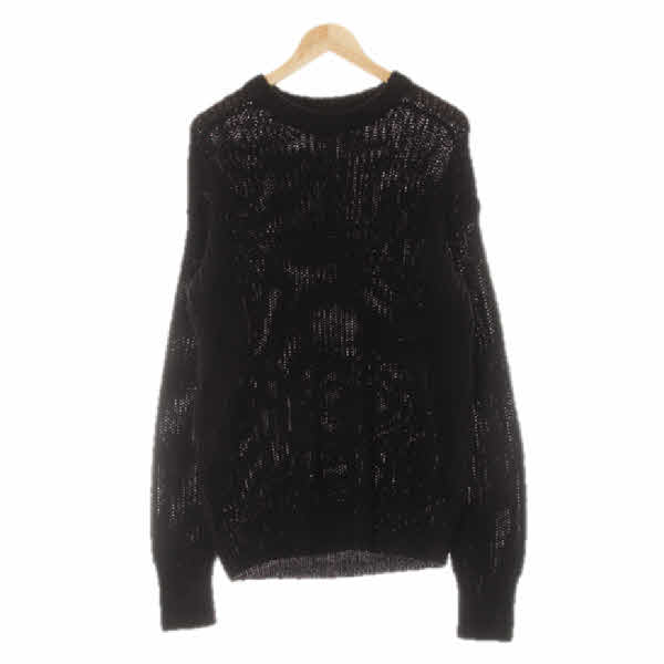 h&m 블랙 골지짜임루즈니트 