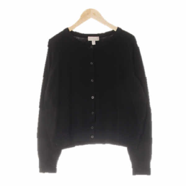 h&m 블랙 시보리라운드넥가디건 