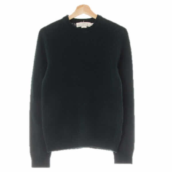 h&m 스카라브그린 울혼방 라운드넥스웨터 