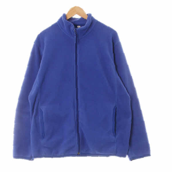 유니클로 브라이트대즐링블루 캐주얼플리스집업 