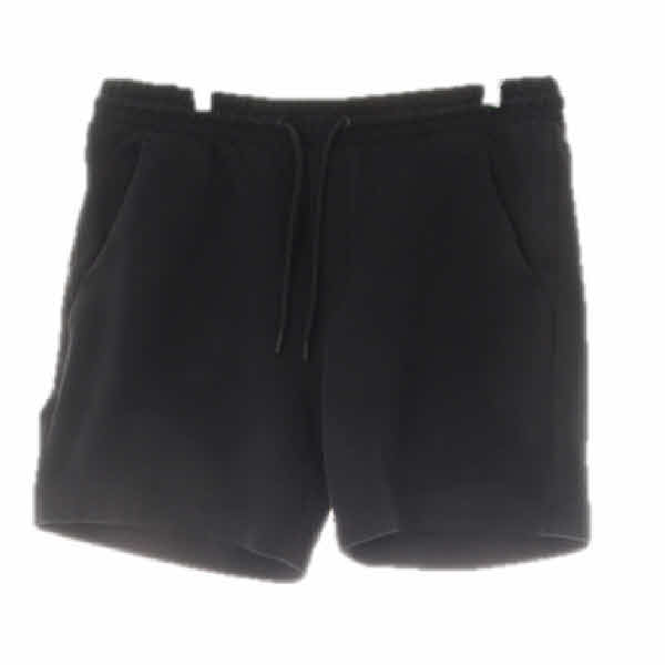 h&m 블랙 면혼방 트레이닝반바지 